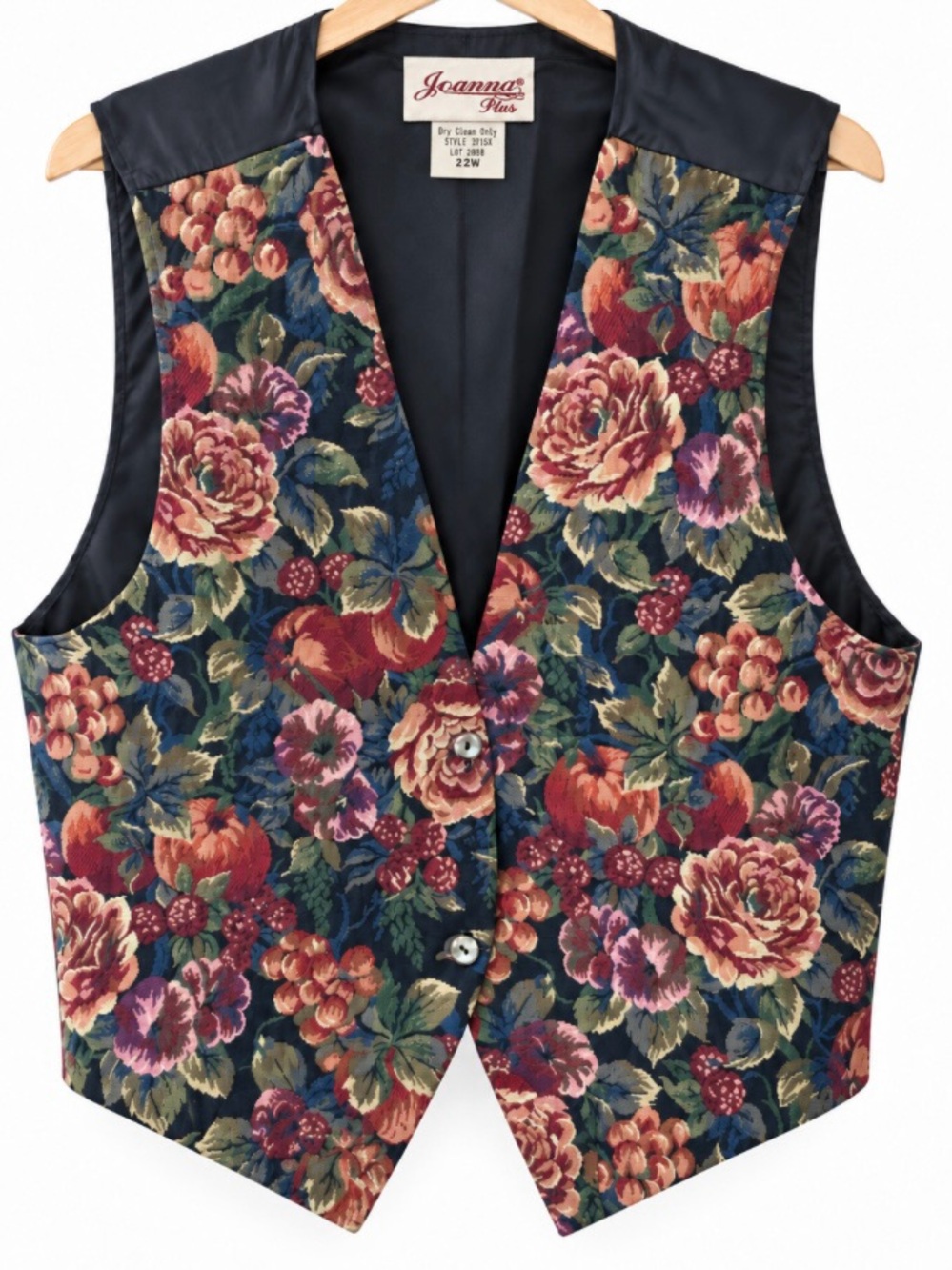Joanna Floral Multicolor Tapestry Vest
